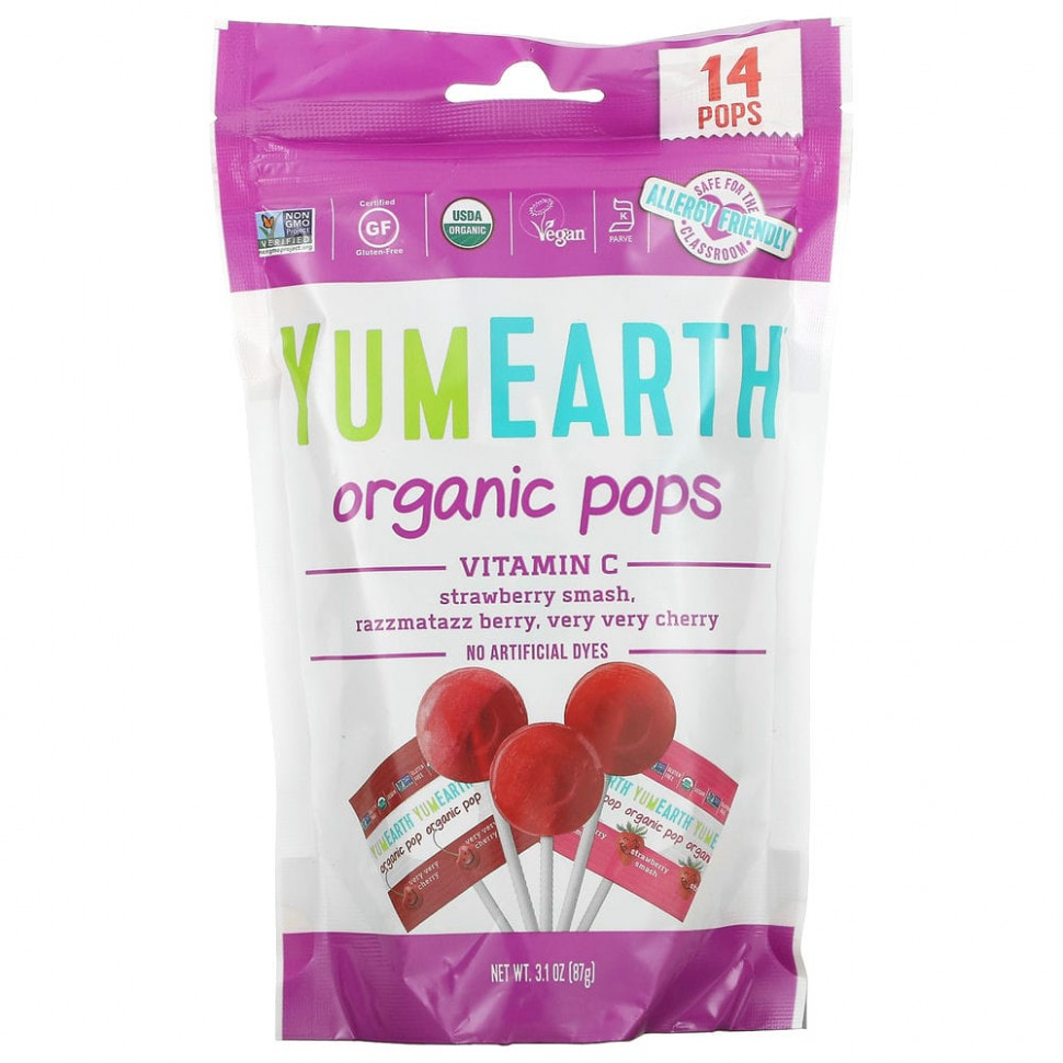 YumEarth, Organic Pops,  C,  ,  , , 14 , 87  (3,1 )    , -, 