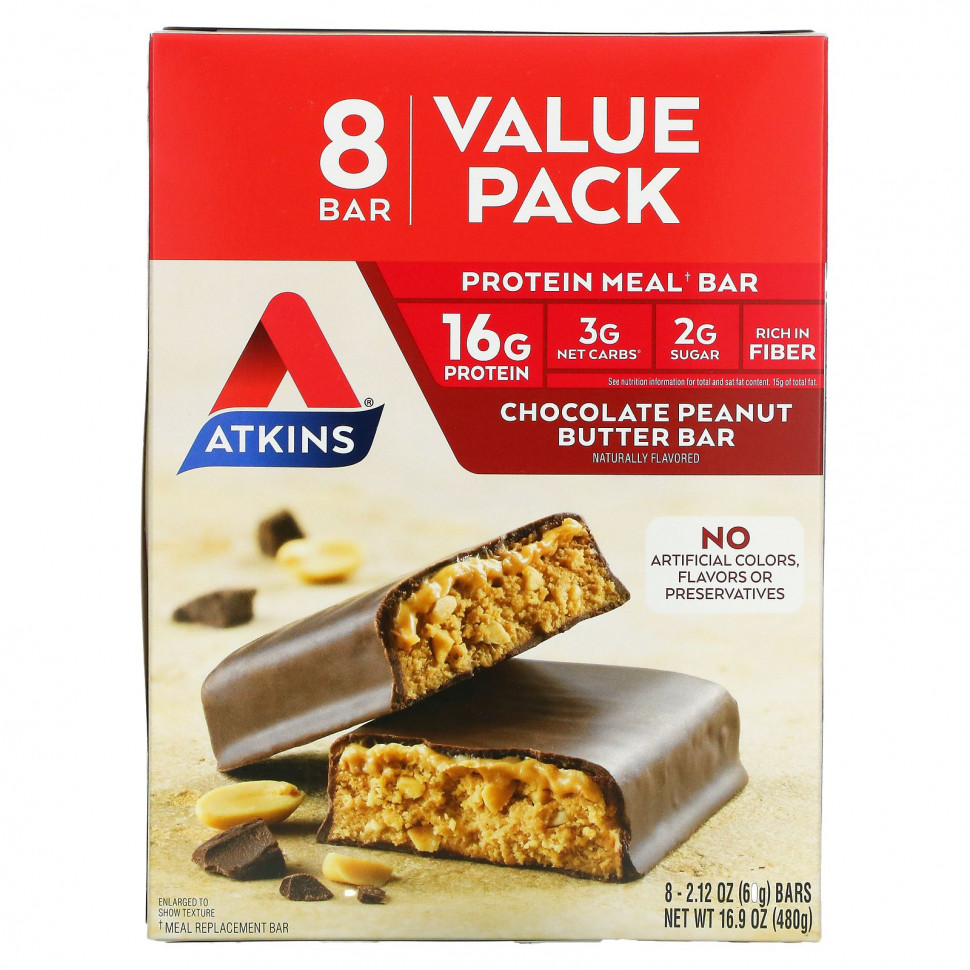 Atkins, Protein Meal Bar,  ,    , 8   60  (2,12 )    , -, 