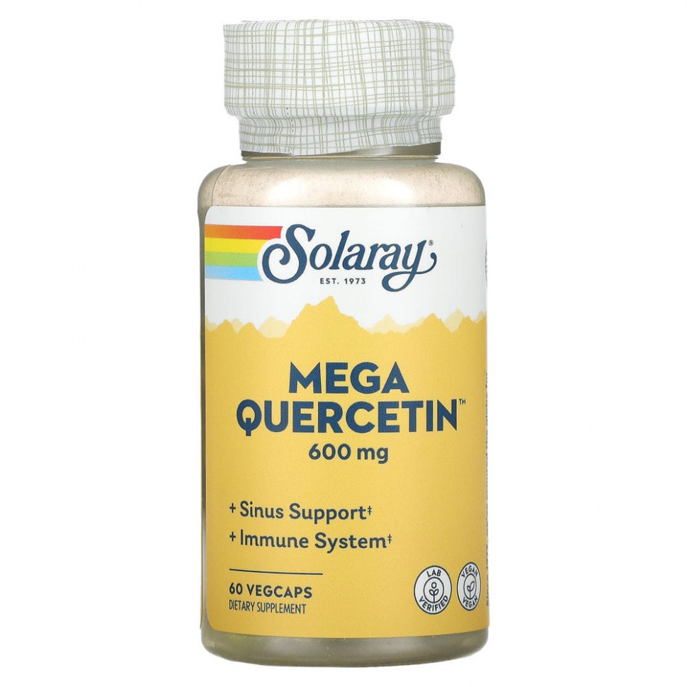 Solaray, Mega Quercetin, 600 , 60      , -, 