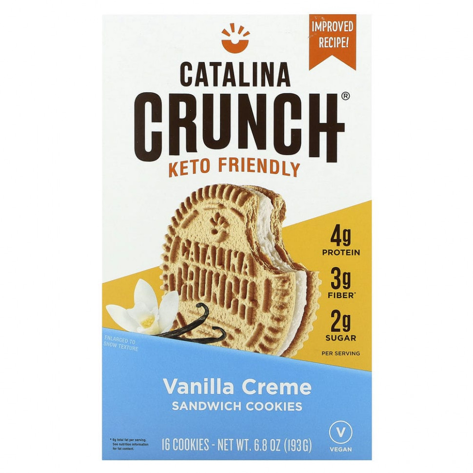 Catalina Crunch, Keto Sandwich Cookies,  , 16 , 193  (6,8 )    , -, 