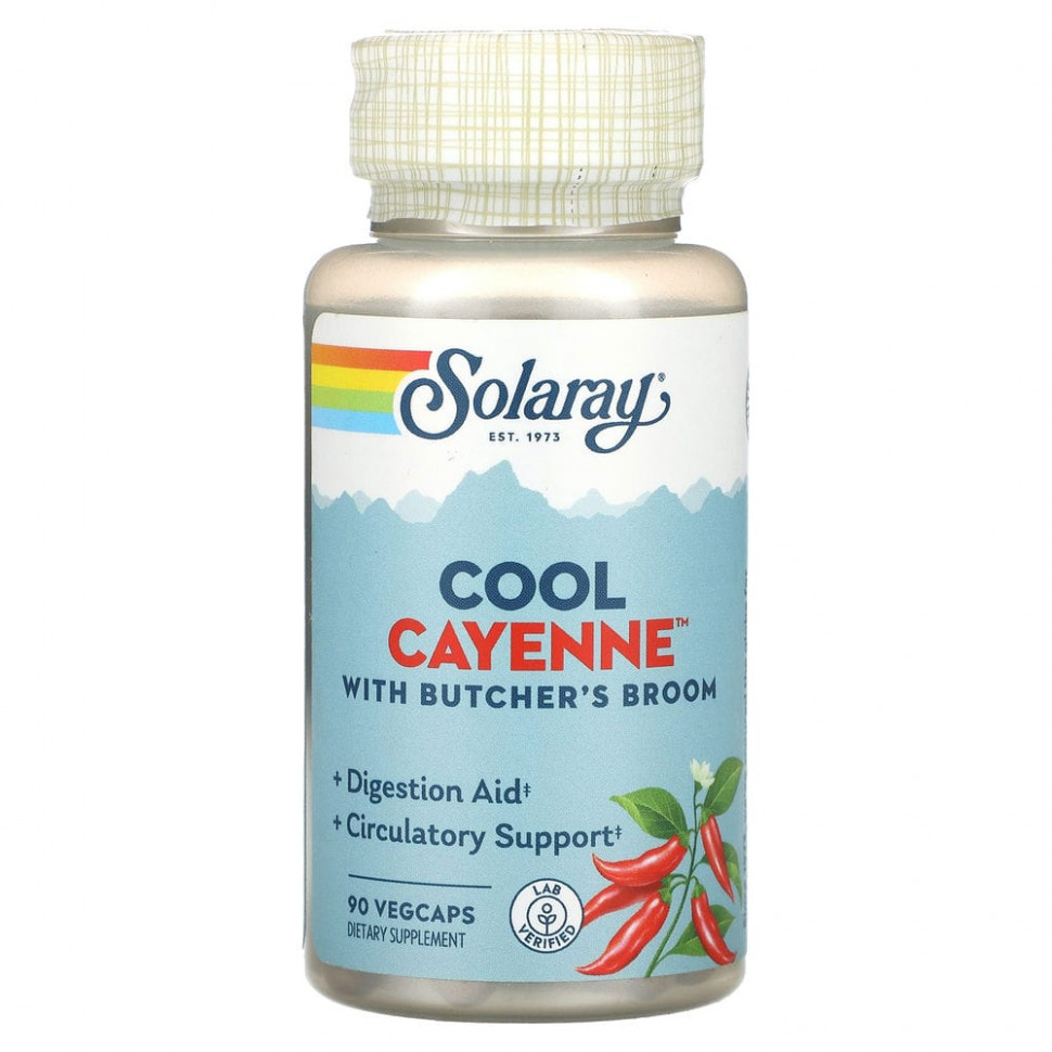 Solaray, Cool Cayenne With Butcher's Broom, 90      , -, 