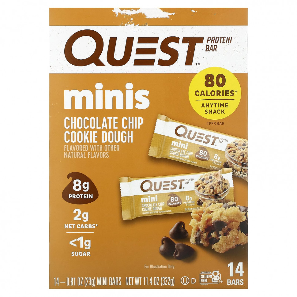 Quest Nutrition, Protein Bar, Minis,      , 14 , 23  (0,81 )    , -, 