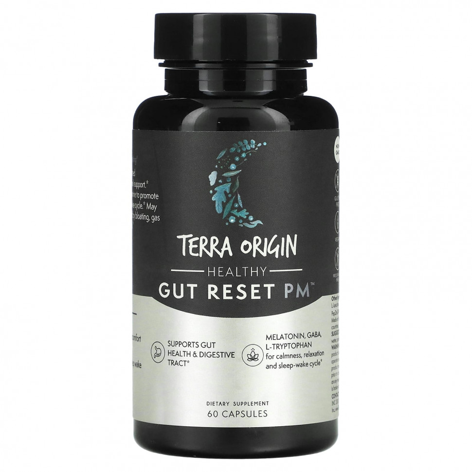 Terra Origin, Healthy Gut Reset PM, 60     , -, 