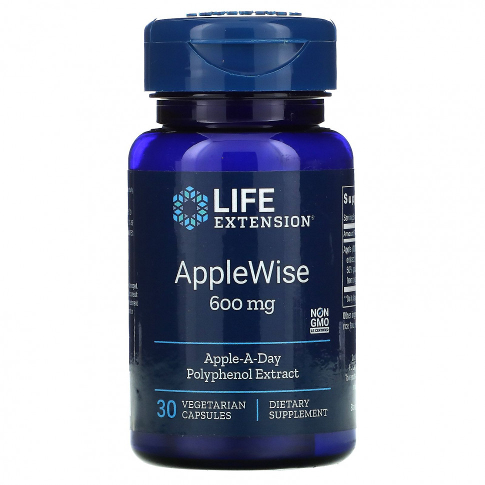 Life Extension, AppleWise, 600 , 30      , -, 