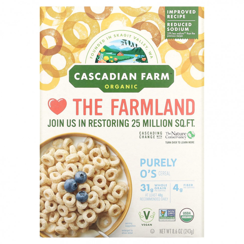 Cascadian Farm,   Purely O's, 243  (8,6 )    , -, 