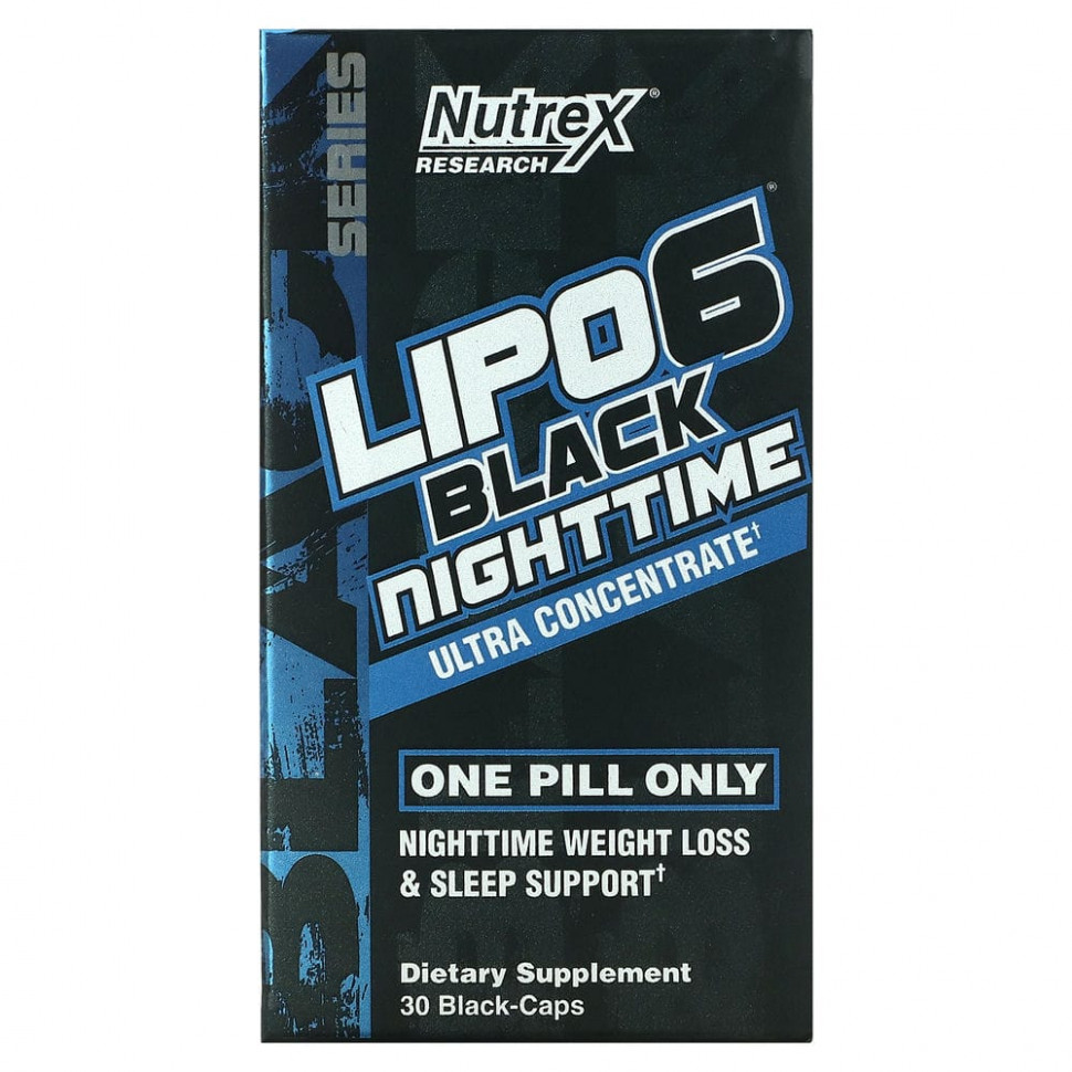 Nutrex Research, LIPO-6 Black Nighttime, , 30      , -, 