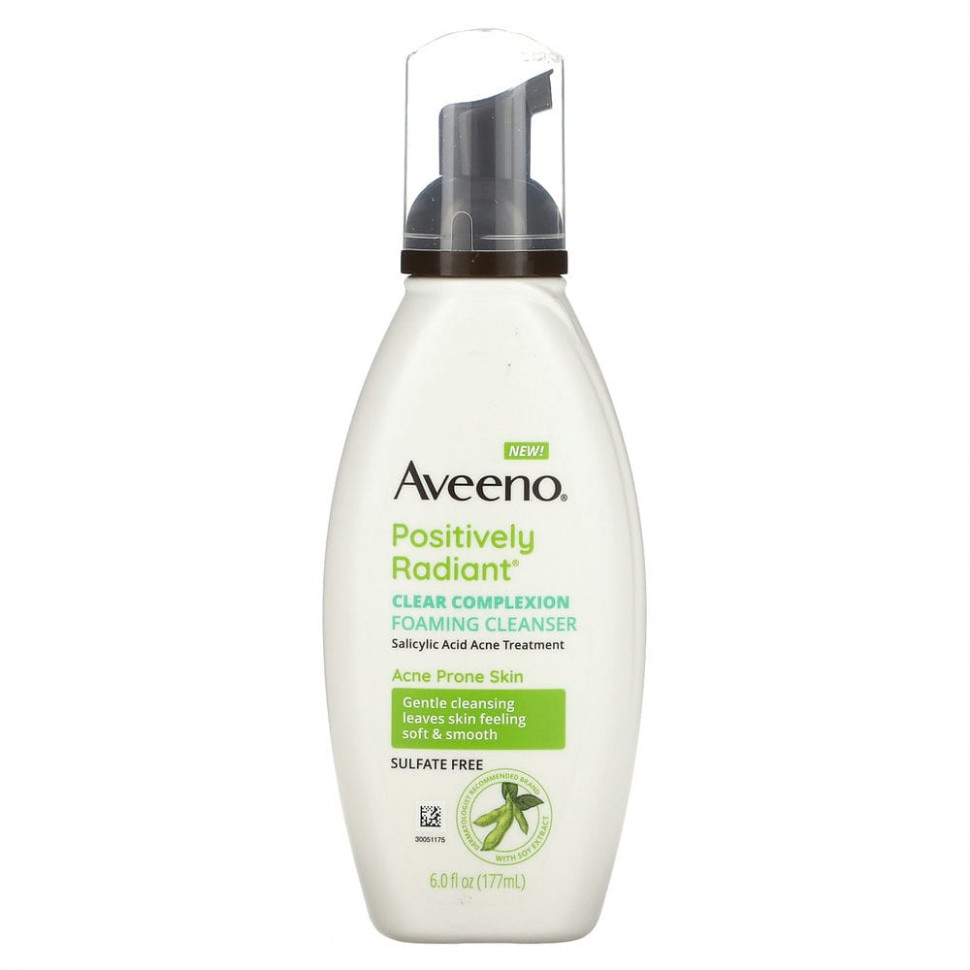 Aveeno, Active Naturals, Clear Complexion, Foaming Cleanser, 6 fl oz    , -, 