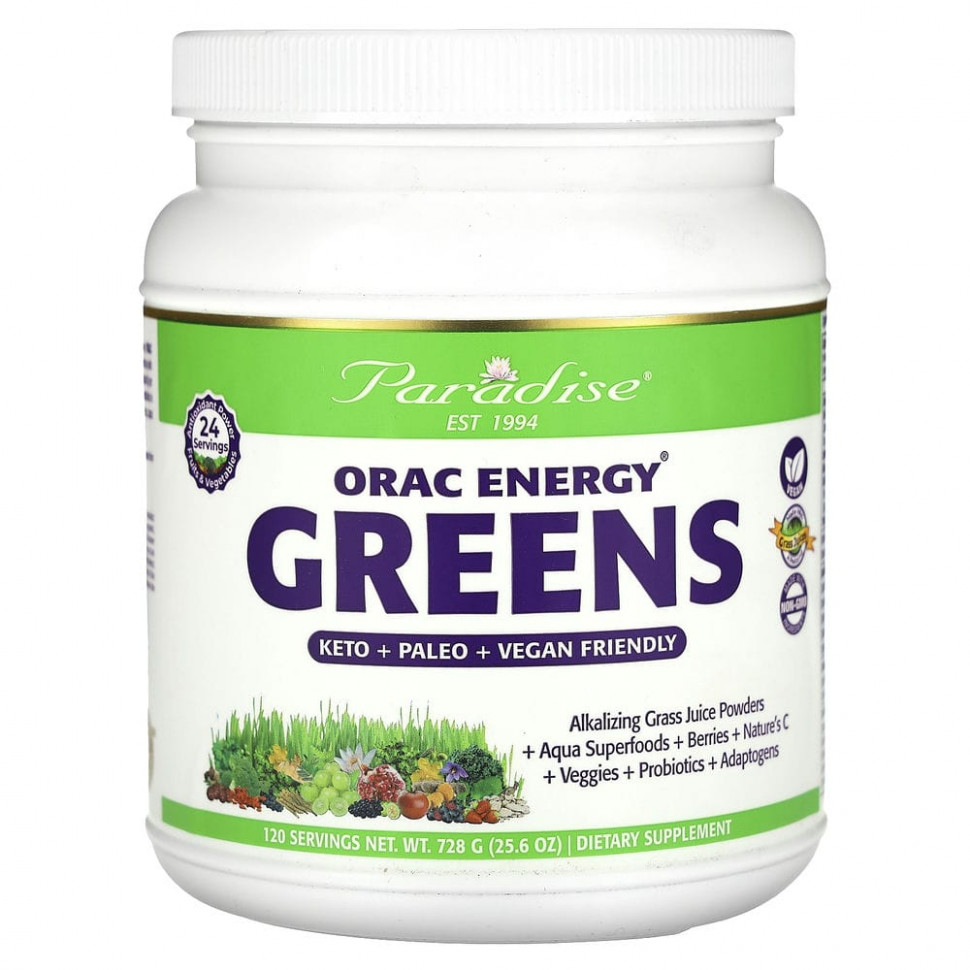 Paradise Herbs, ORAC-Energy Greens, 728  (25,6 )    , -, 