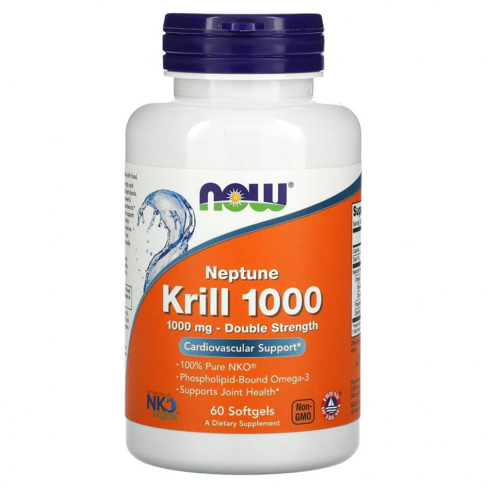 NOW Foods,   Neptune Krill 1000,  , 1000 , 60       , -, 