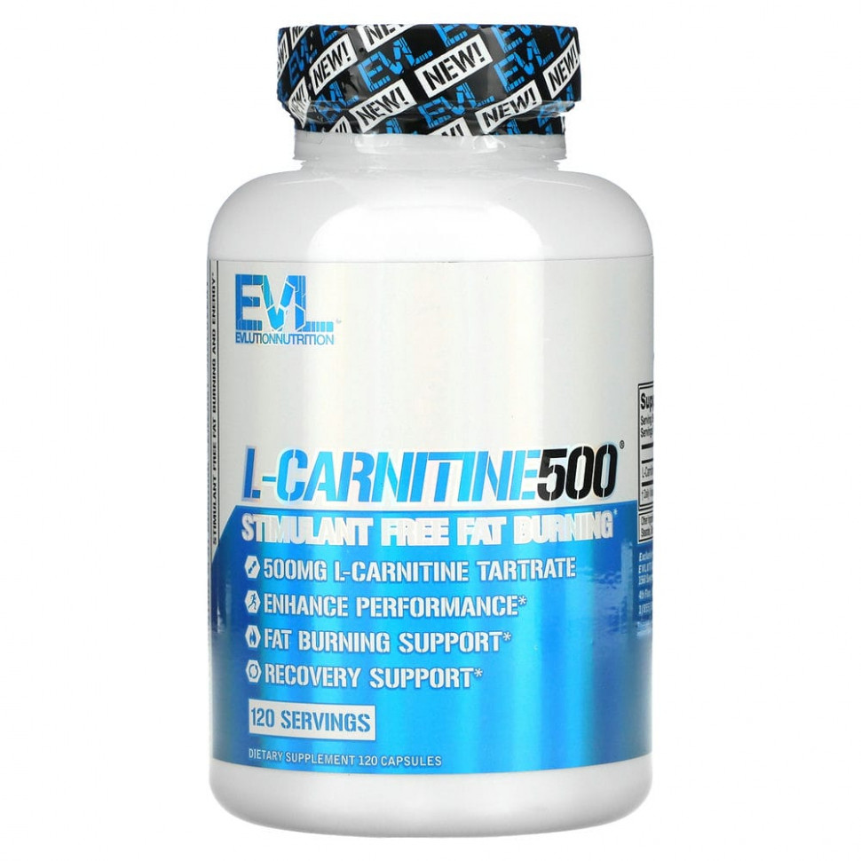 EVLution Nutrition, L-Carnitine500, 120     , -, 