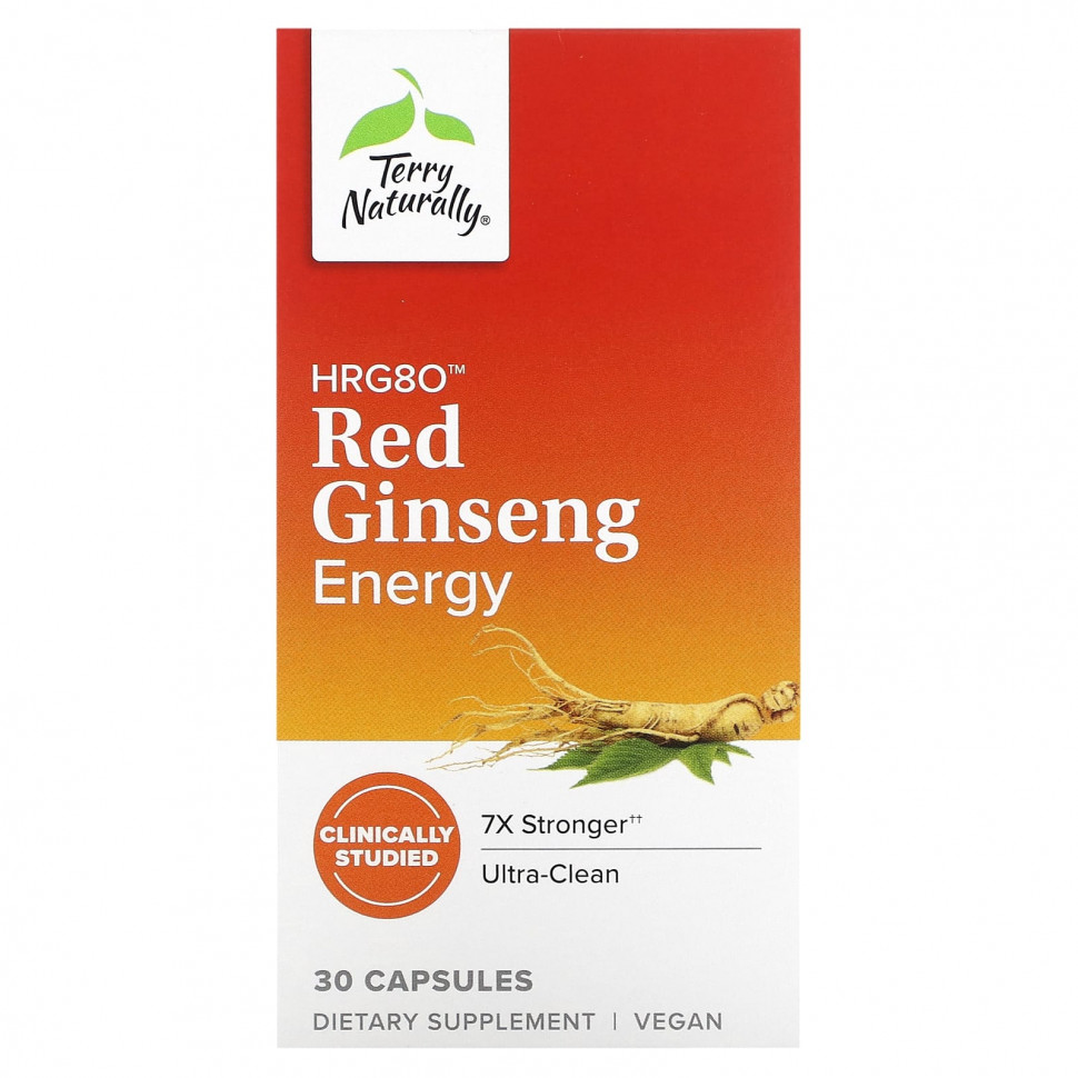 Terry Naturally, HRG80 Red Ginseng Energy, 30     , -, 