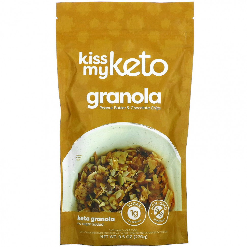 Kiss My Keto, Keto Granola,     , 270  (9,5 )    , -, 