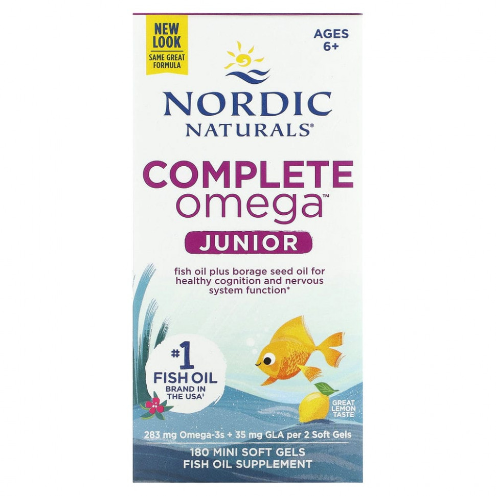 Nordic Naturals, Complete Omega Junior,    6  12 , , 180 -    , -, 