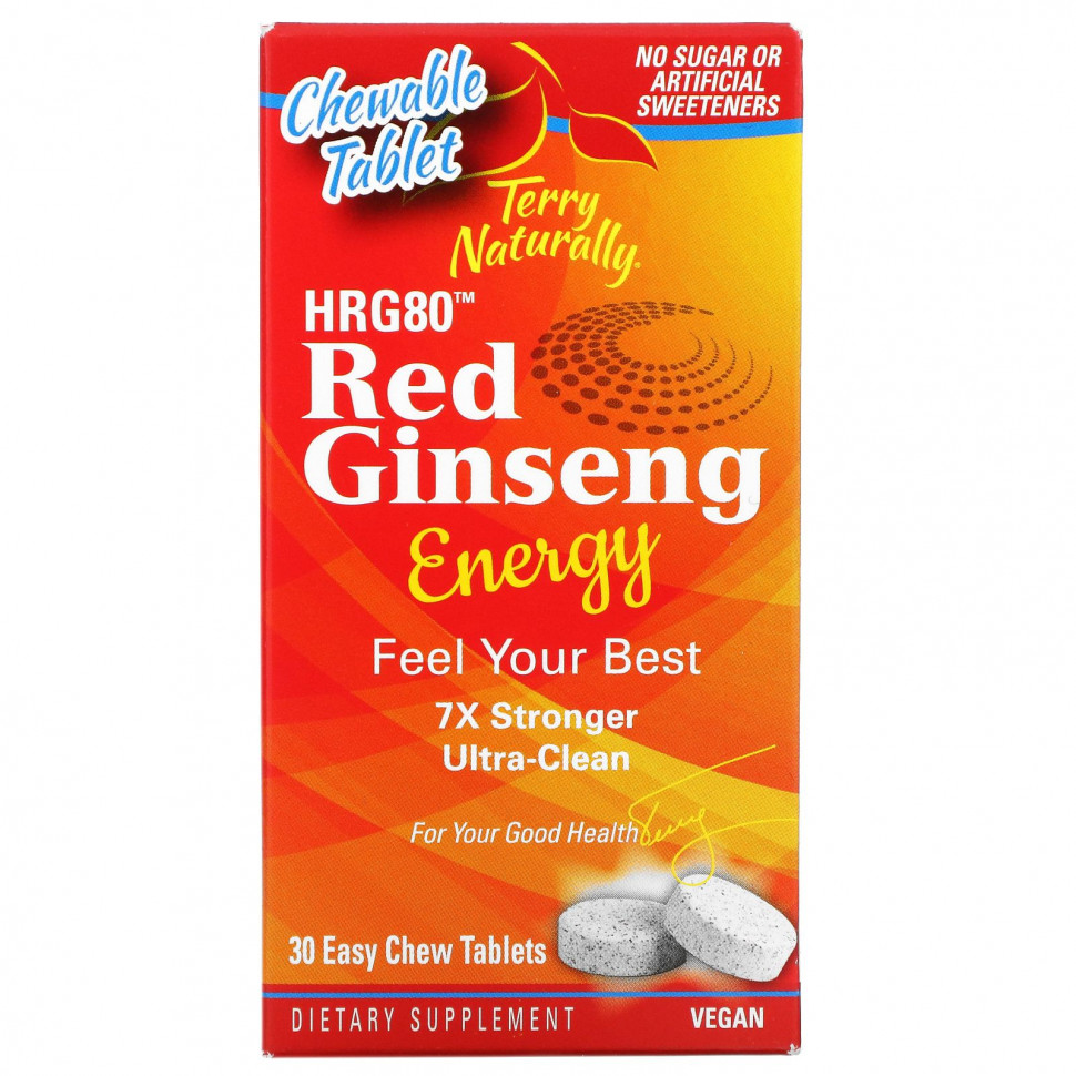 Terry Naturally, HRG80 Red Ginseng Energy, 30      , -, 