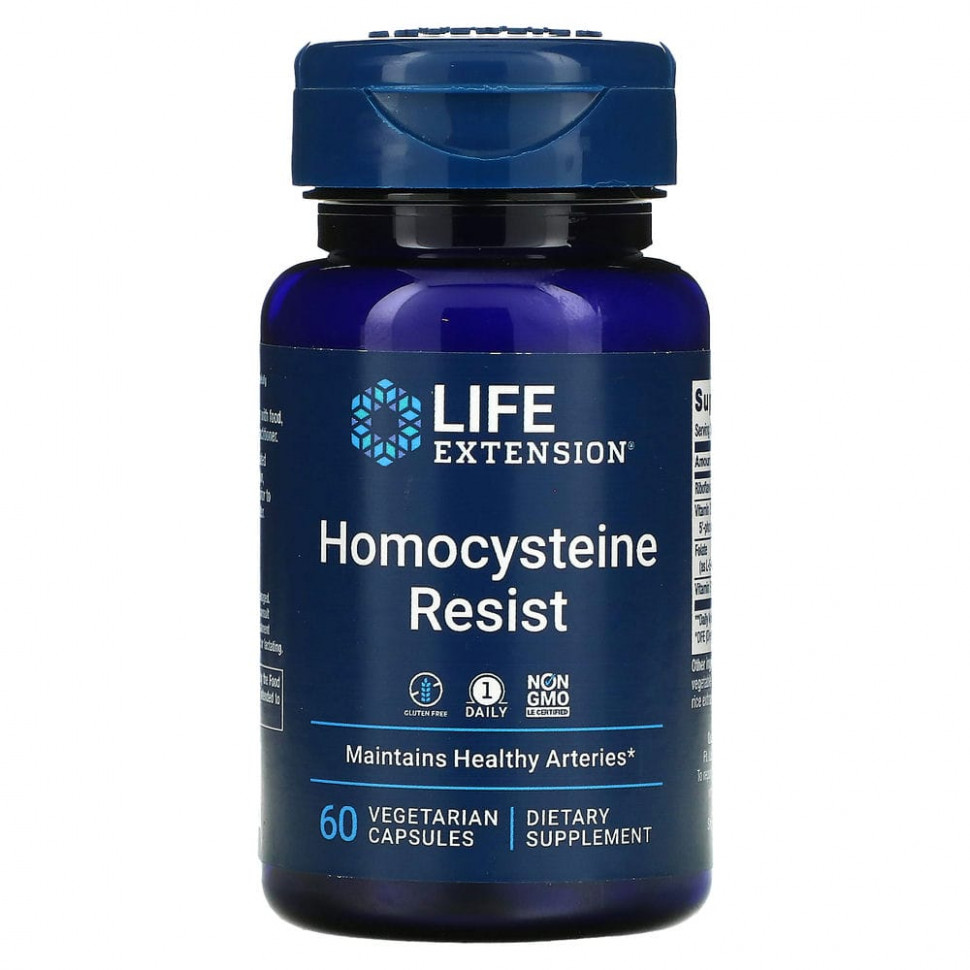 Life Extension, Homocysteine Resist,      , 60      , -, 