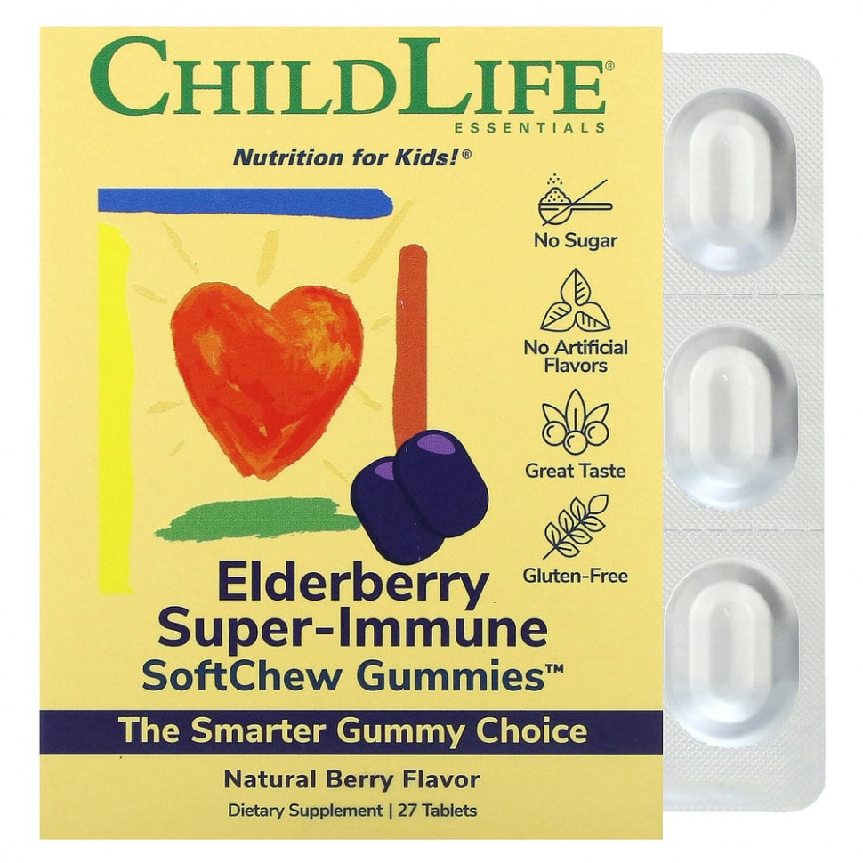 ChildLife, Elderberry Super-Immune SoftMelts,   , 27     , -, 