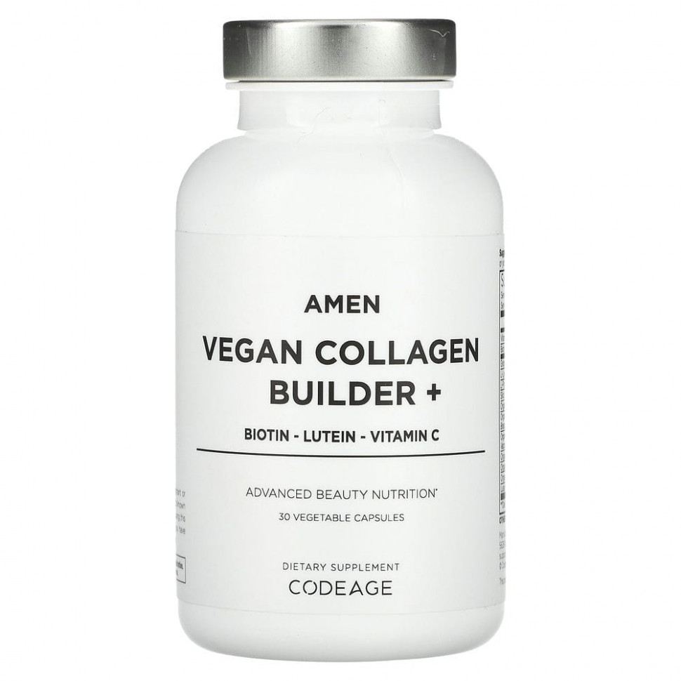 Codeage, Amen, Vegan Collagen Builder +, 30      , -, 