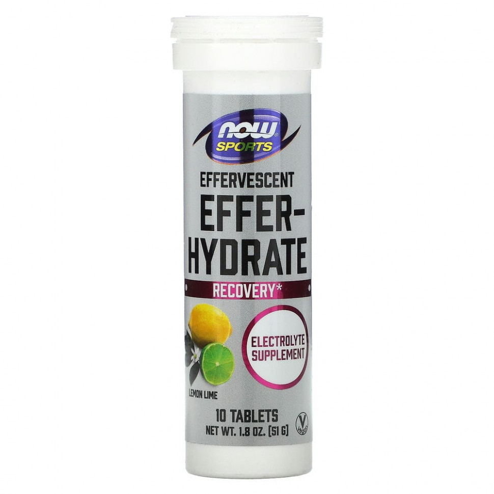 NOW Foods, Sports, Effer-Hydrate,   , 10 , 51  (1,8 )    , -, 