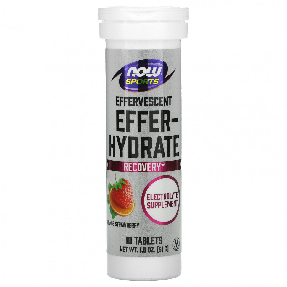 NOW Foods, Sports, Effer-Hydrate, ,   , 10 , 51  (1,8 )    , -, 