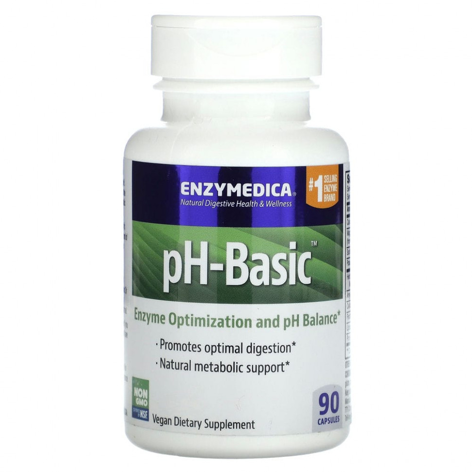 Enzymedica, pH-Basic`` 90     , -, 