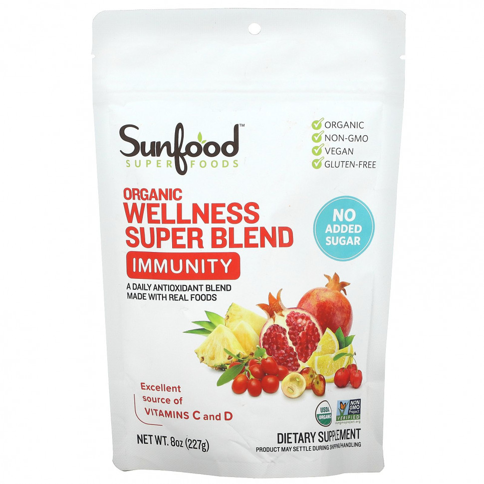 Sunfood, Organic Wellness Super Blend, , 227  (8 )    , -, 