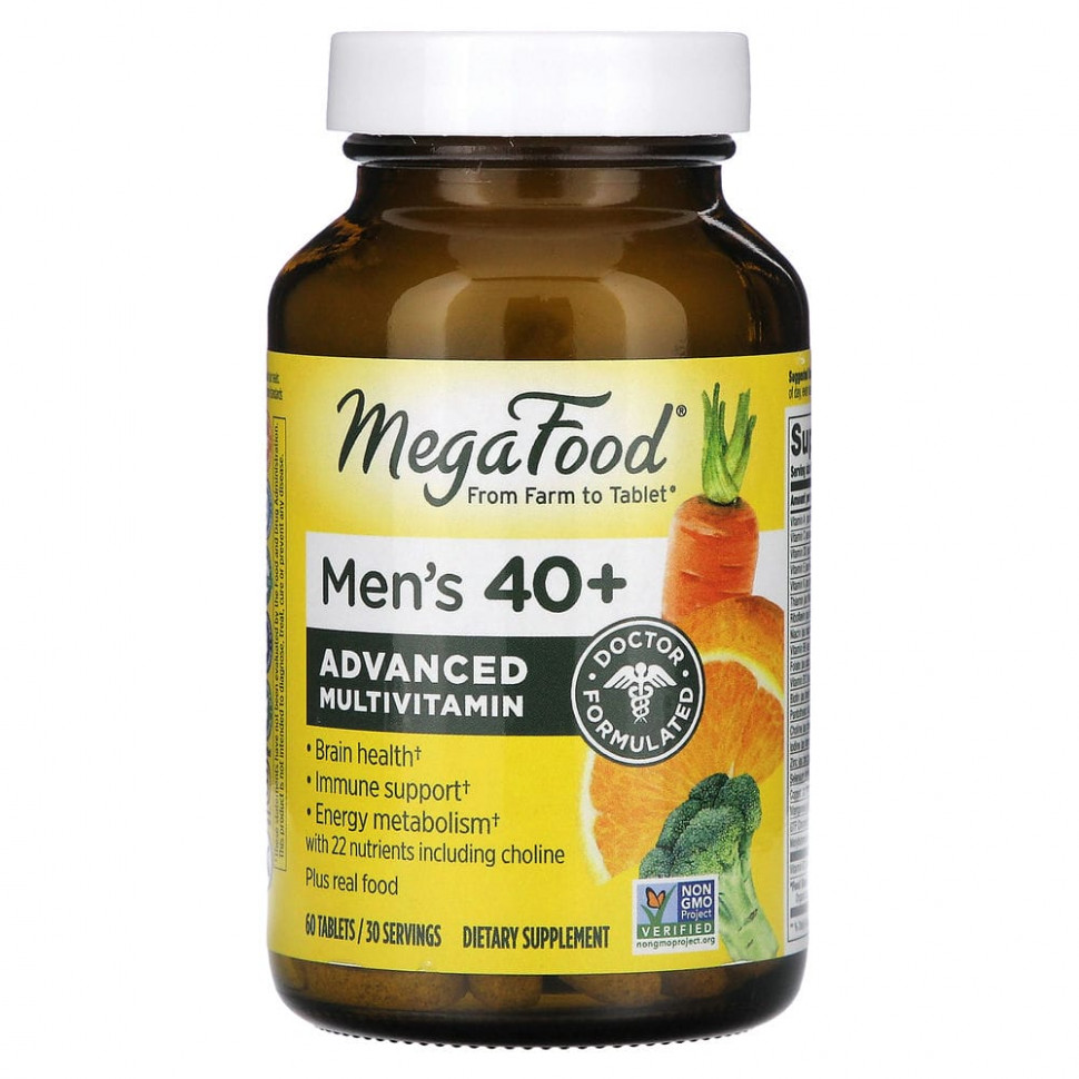 MegaFood, Multi for Men 40+,        40 , 60     , -, 