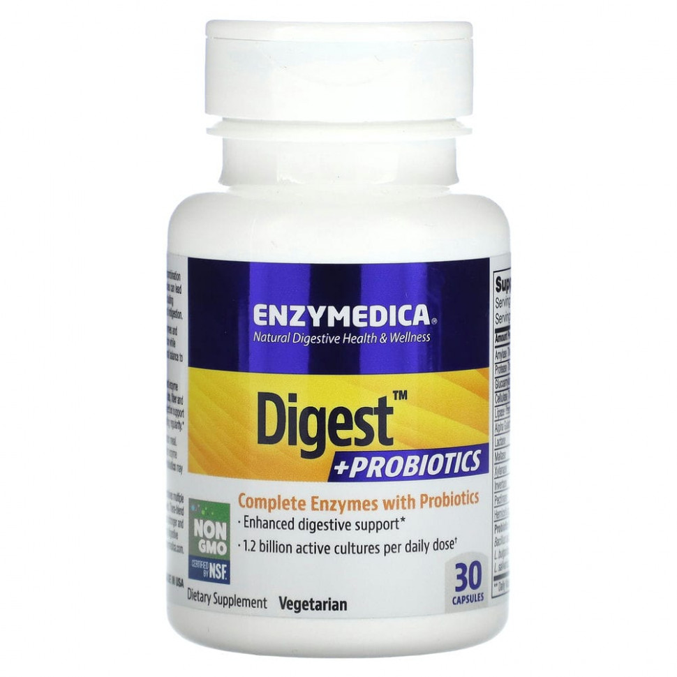 Enzymedica, Digest + Probiotics`` 30     , -, 