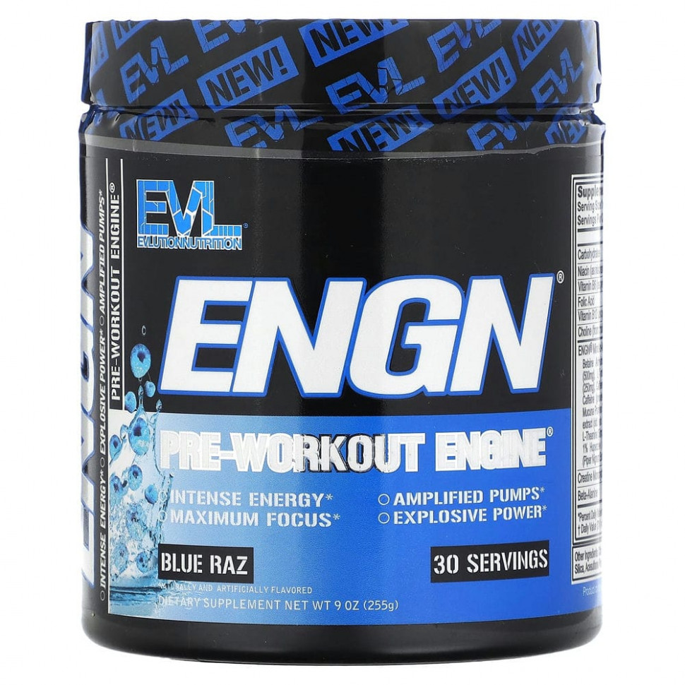 EVLution Nutrition, ENGN Pre-workout Engine,   , 9  (255 )    , -, 