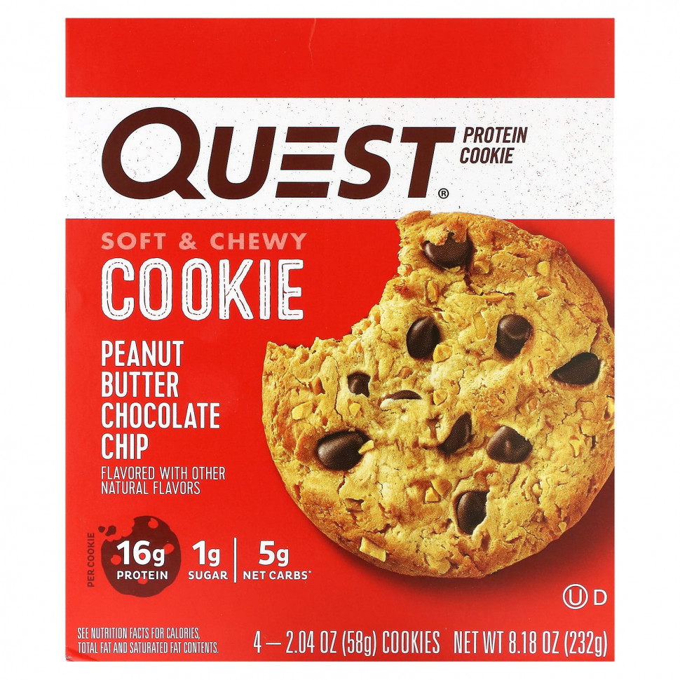 Quest Nutrition, Protein Cookie,  , 4   58  (2,04 )    , -, 
