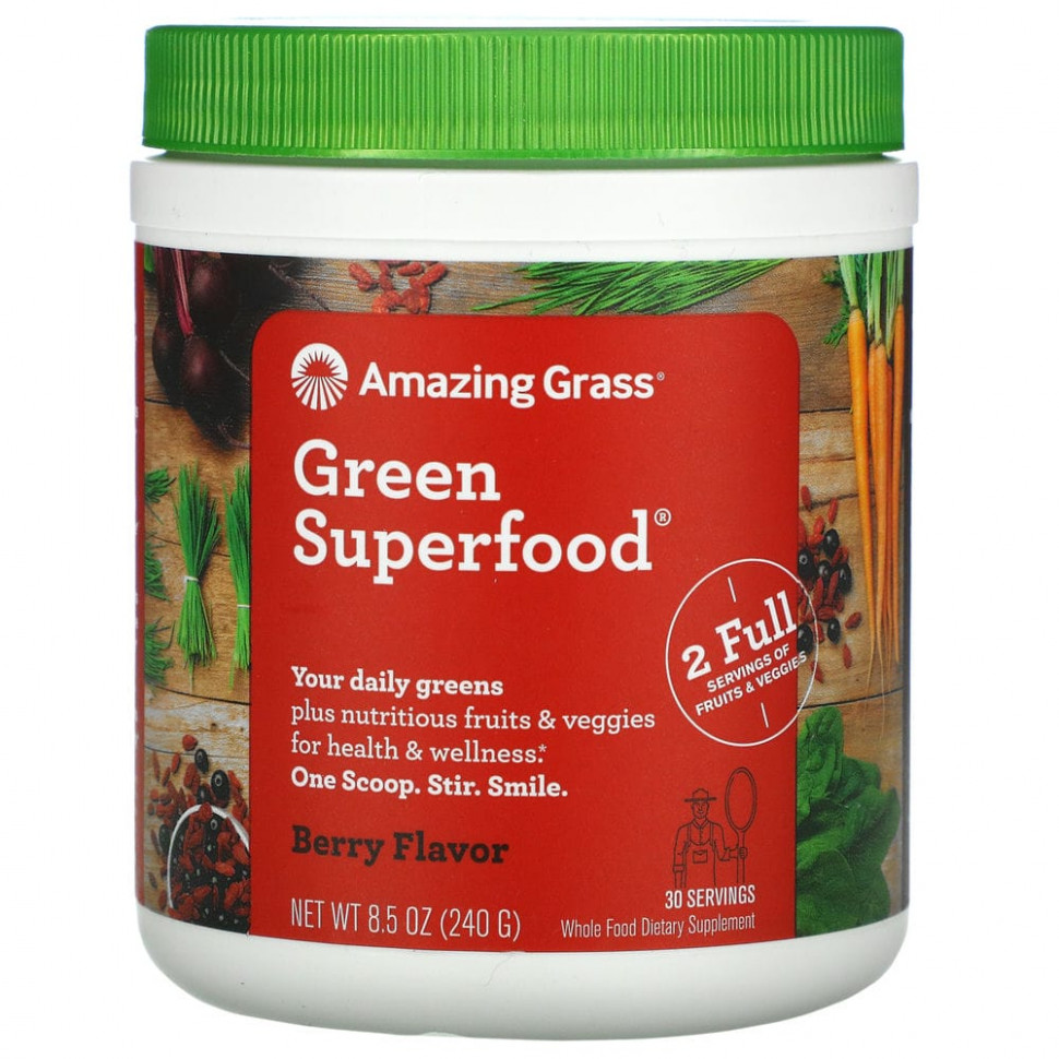 Amazing Grass, Green Superfood, , 240  (8,5 )    , -, 