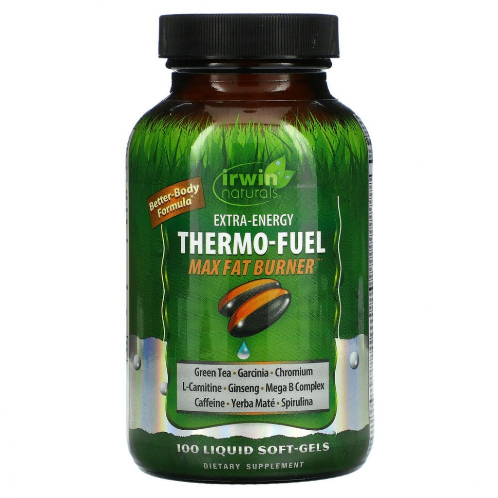 Irwin Naturals, Extra-Energy Thermo-Fuel Max Fat Burner, 100      , -, 