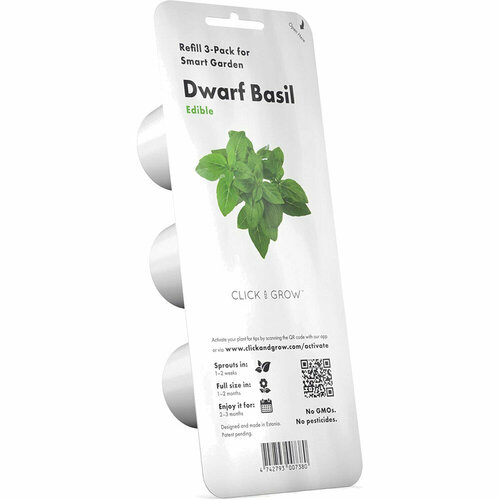      Click and Grow Refill 3-Pack   (Dwarf Basil)   , -, 