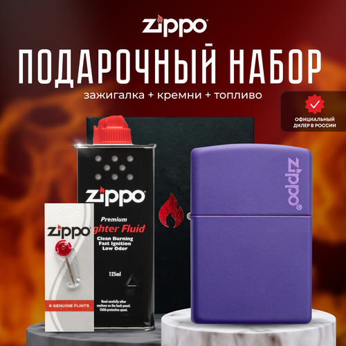  ZIPPO   (   Zippo 237ZL Classic Purple Matte Logo +  +  125  )   , -, 