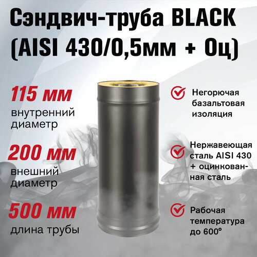 - BLACK (AISI 430/0,5) L-0,5 (115200)   , -, 