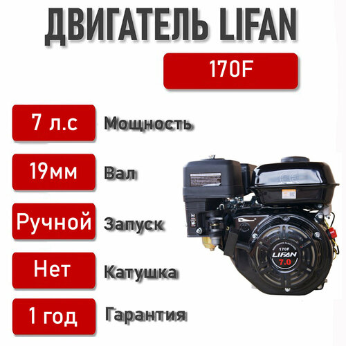  LIFAN 7,0 . . 170F (,  d19)   , -, 