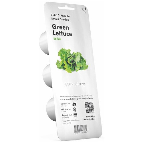      Click and Grow Refill 3-Pack   (Green Lettuce)   , -, 