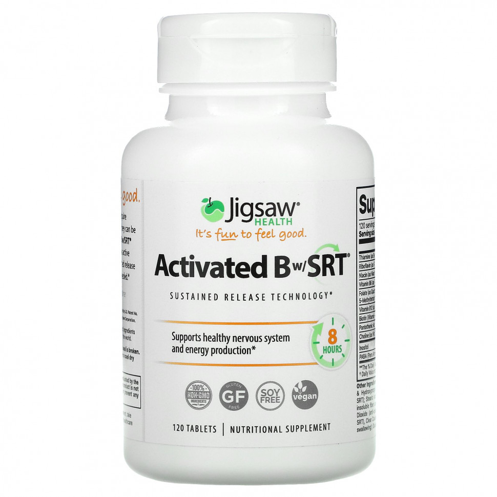 Jigsaw Health, Activated Bw/SRT, 120 Tablets    , -, 