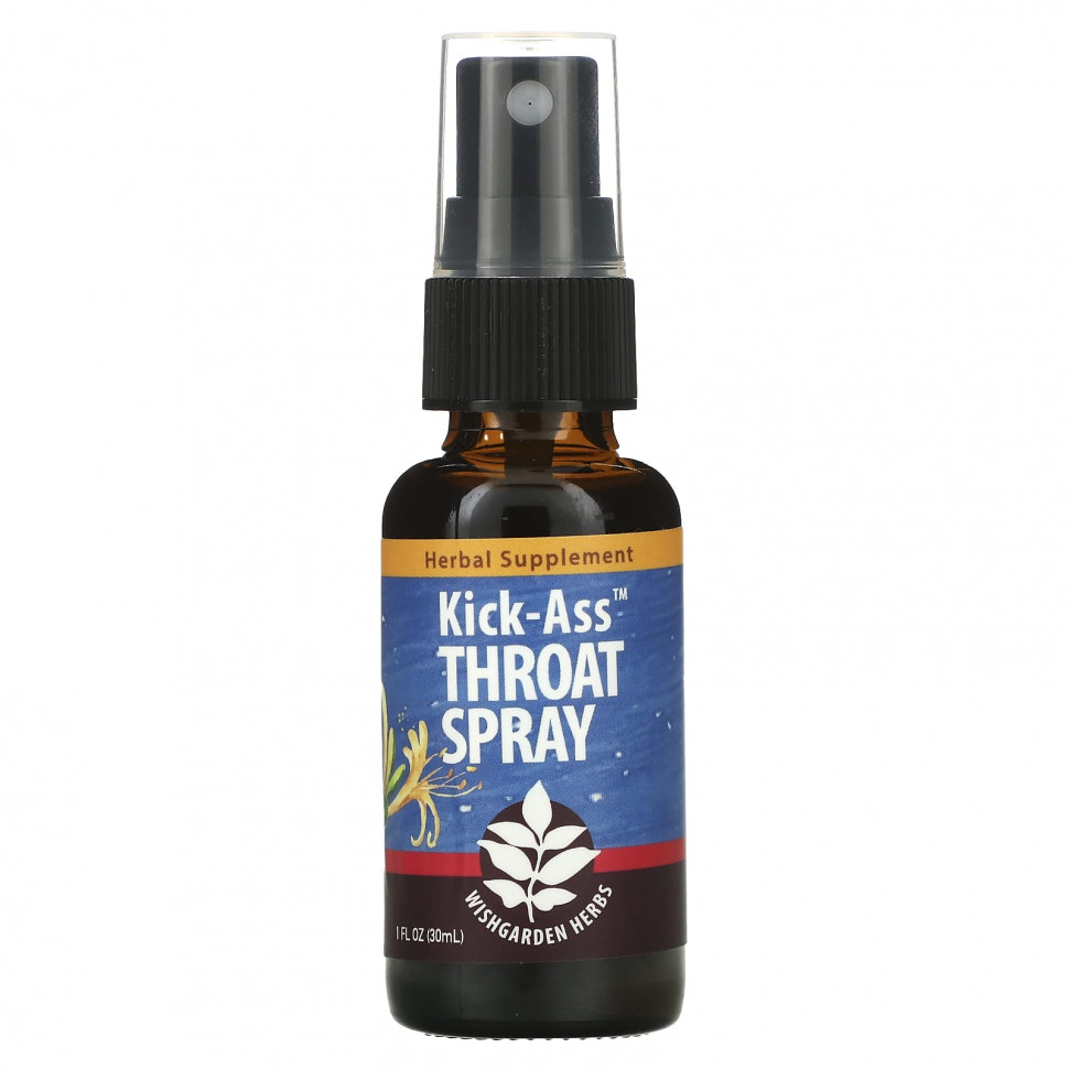 WishGarden Herbs, Kick-Ass Throat Spray, 30  (1 . )    , -, 