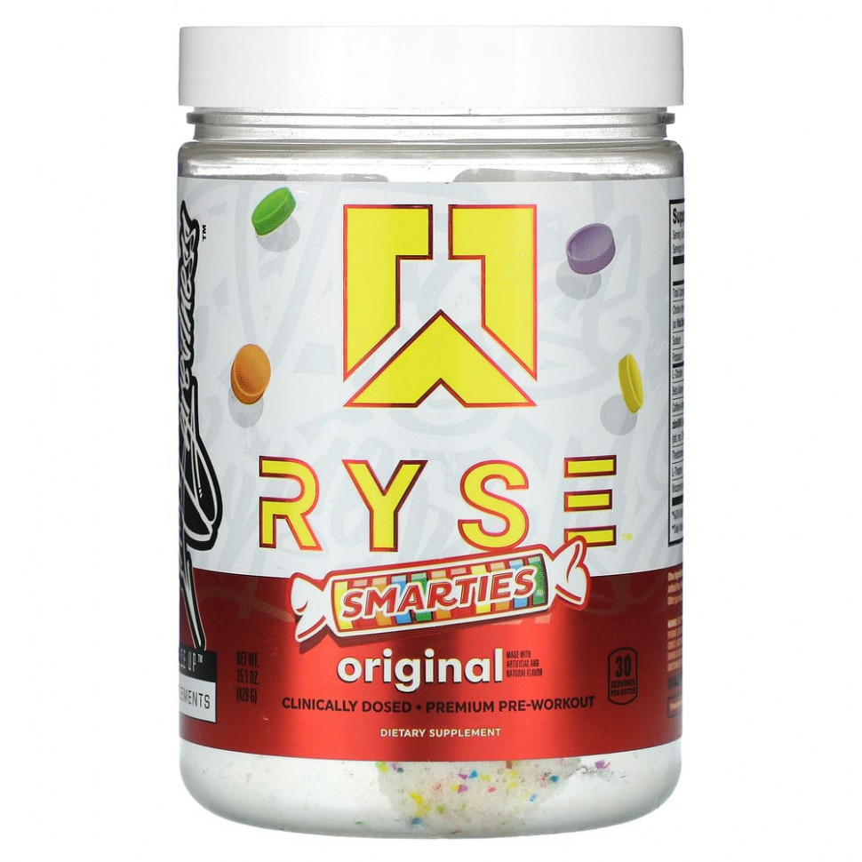 Ryse Supps, Premium Pre-Workout, Smarties, Original, 429  (15,1 )    , -, 