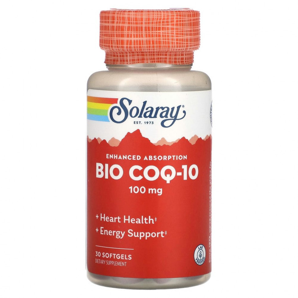 Solaray, Bio COQ-10, 100 , 30      , -, 