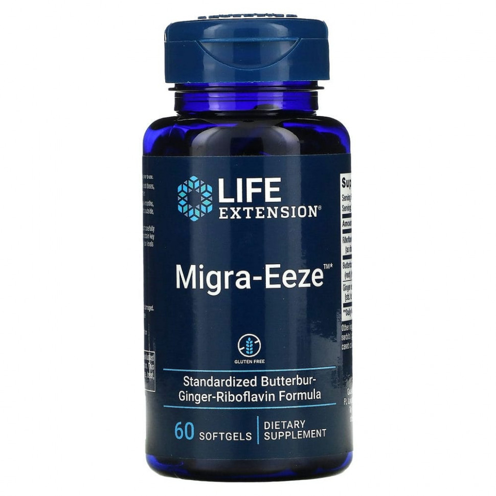 Life Extension, Migra-Eeze, 60      , -, 