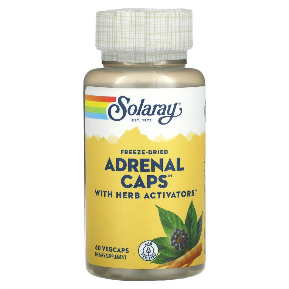 Solaray, Adrenal Caps, 60      , -, 