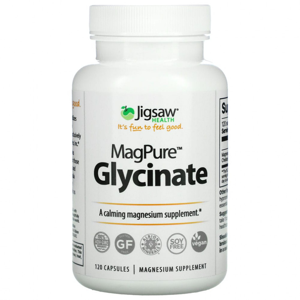 Jigsaw Health, MagPure Glycinate, 120     , -, 