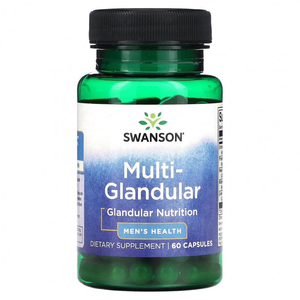 ���������� Swanson, Multi-Glandular, ��� �������� ��������, 60 ������  Iherb (������)