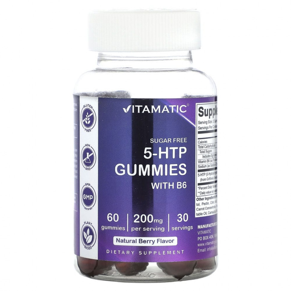 Vitamatic, 5-HTP     B6,  , 100 , 60      , -, 