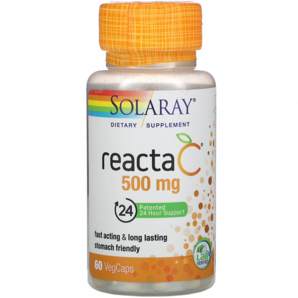 Solaray, Reacta-C, 500 , 60        , -, 