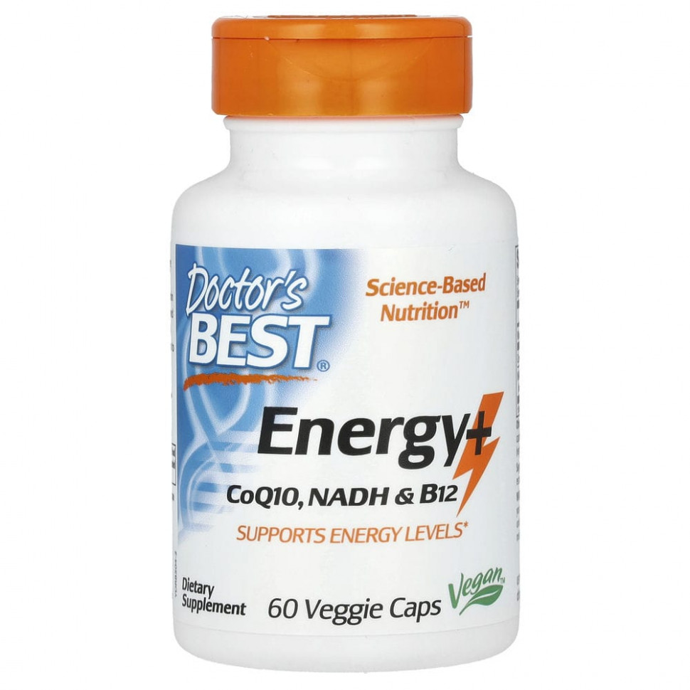 Doctor's Best, Energy+ CoQ10, NADH  B12, 60      , -, 