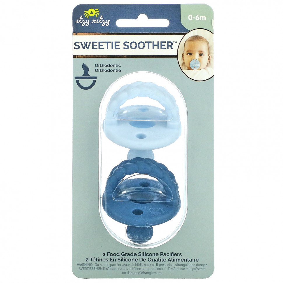 itzy ritzy, Sweetie Soother,   ,    0  6 ,  Sky & Surf, 2     , -, 