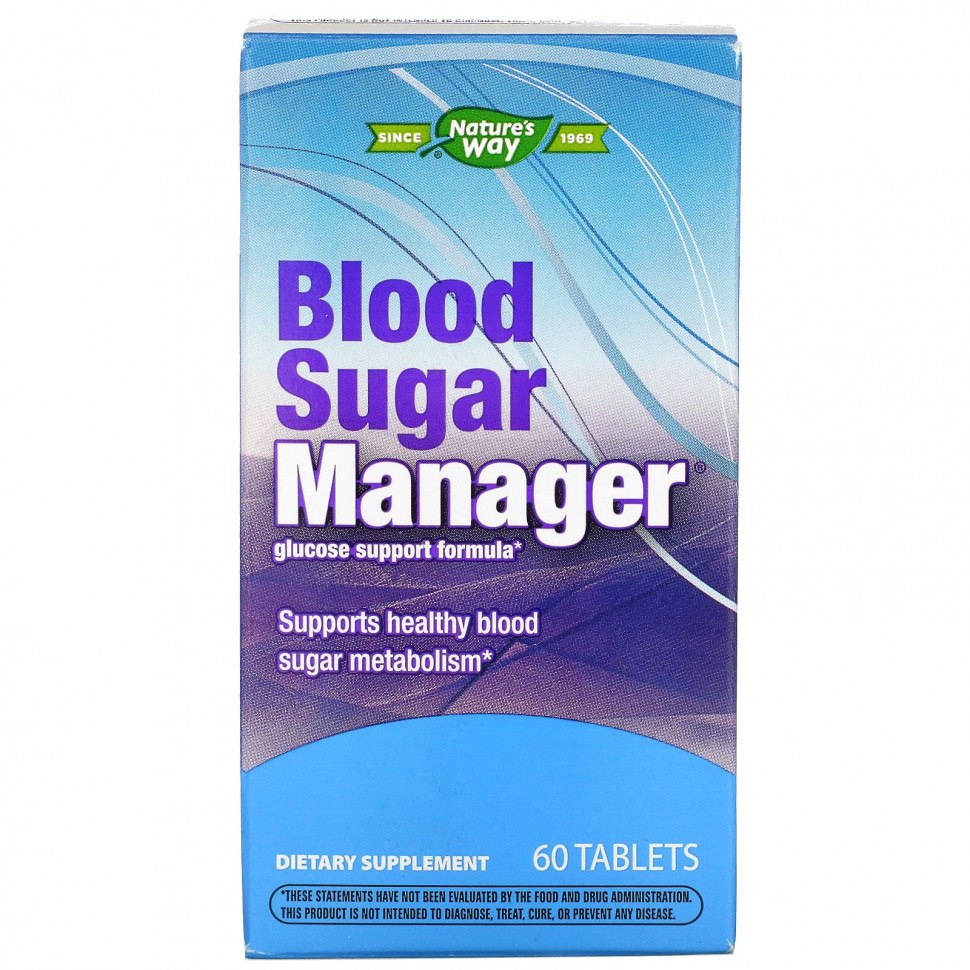 Nature's Way, Blood Sugar Manager, 60     , -, 