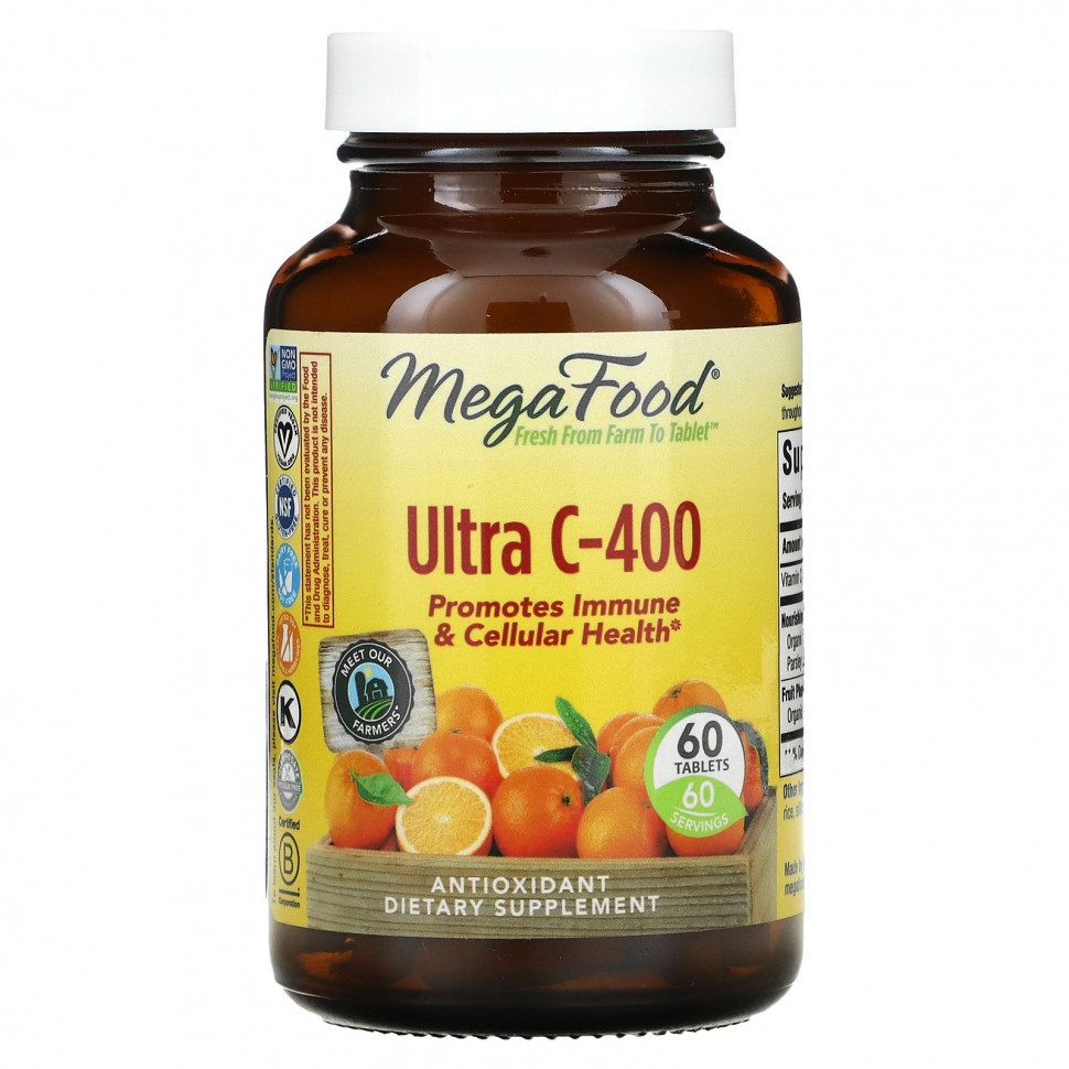 MegaFood, Ultra C-400, 60     , -, 